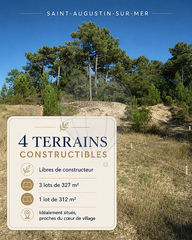 Terrain à vendre - Saint-Augustin · 90 000 €