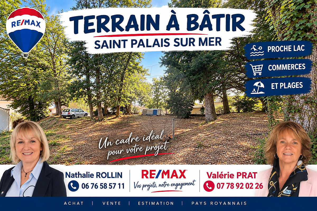Terrain à vendre - Saint-Palais-sur-Mer · 374 000 €