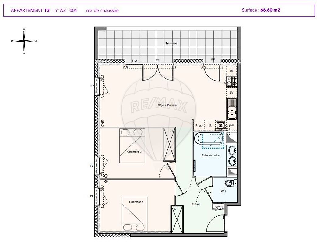 Appartement à vendre , 3 pièces - Villenave-d'Ornon 33140