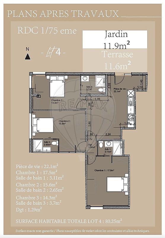 Appartement à vendre , 4 pièces - Pessac 33600