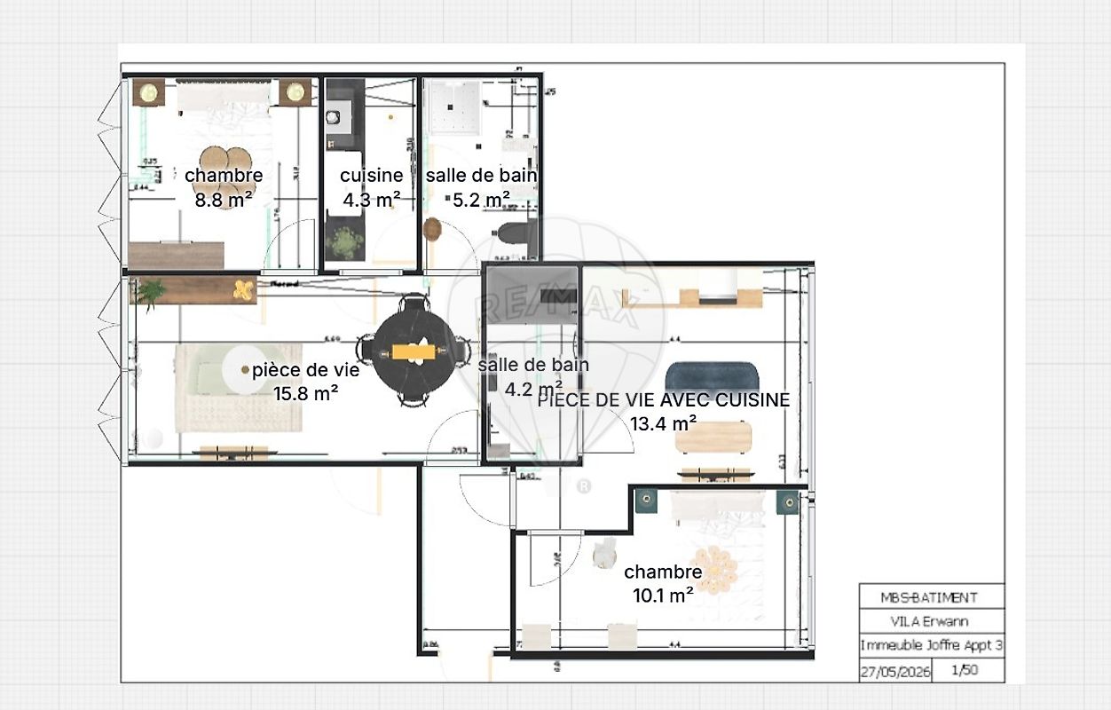 Appartement 74 m² · à Troyes · 74 m² · 139 000 €